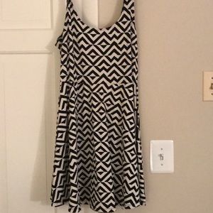 PINK zig zag dress